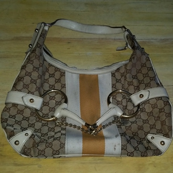 Gucci horsebit hobo bag large orange - Picture 1 of 8